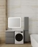 Тумба напольная STYLELINE "Даллас 120" Люкс Плюс серая с раковиной ESTETUS Даллас 1200*480 левый  