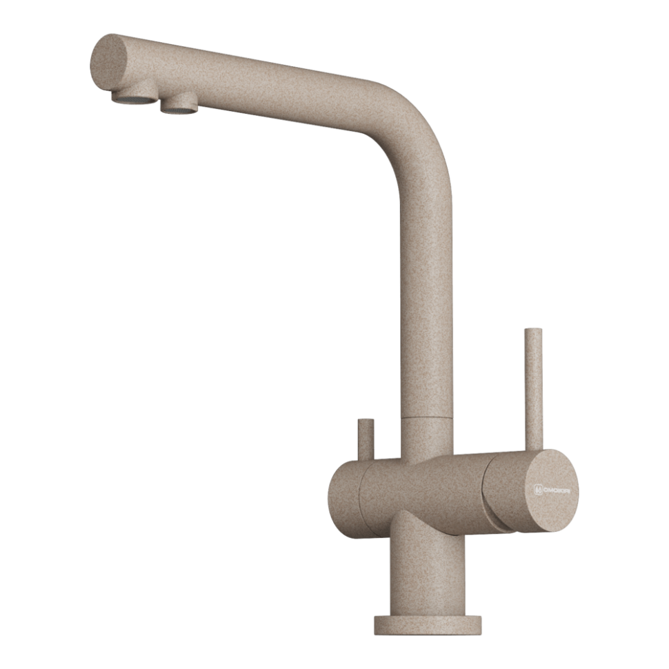 Смеситель для кухни Omoikiri Nagano-P-SA латунь/бежевый