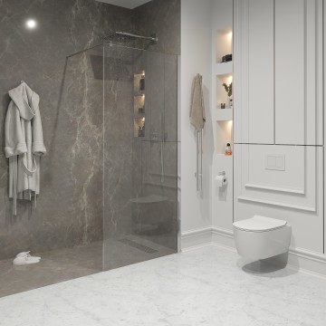 Душевая перегородка Niagara Nova NG-663-11 (110х195) хром,стекло прозрачное,1 место