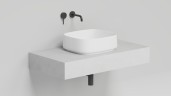 Раковина накладная ORIENTE BOWL  в цвете по RAL 450х405х140 S-Sense Глянцевое