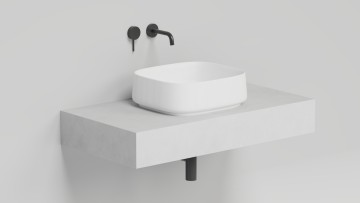 Раковина накладная ORIENTE BOWL в цвете по RAL 450х405х140 S-Sense Глянцевое