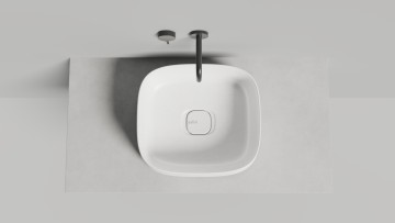 Раковина накладная ORIENTE BOWL в цвете по RAL 450х405х140 S-Sense Глянцевое