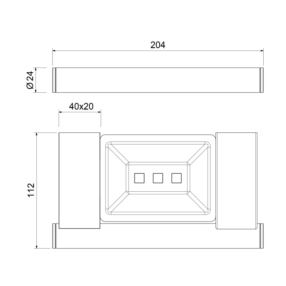 Полка Timo Luiro 18522/00 хром