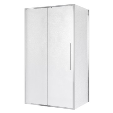 Душевое ограждение Niagara Nova NG-65-12CH-CH100-34 (120х100х195) прямоугольник,хром,дверь раздвижная,стекло шиншилла,2 места