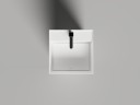 Раковина напольная ARMONIA SQUARE TOP 01  без отверстия под смеситель 450х450х900 S-Sense Глянцевое