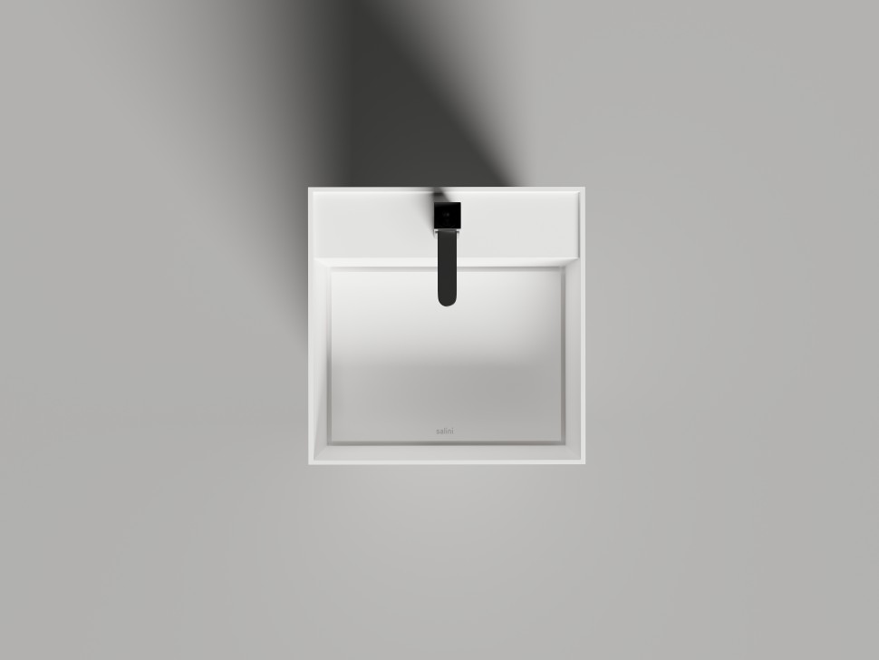 Раковина напольная ARMONIA SQUARE TOP 01  без отверстия под смеситель 450х450х900 S-Sense Глянцевое