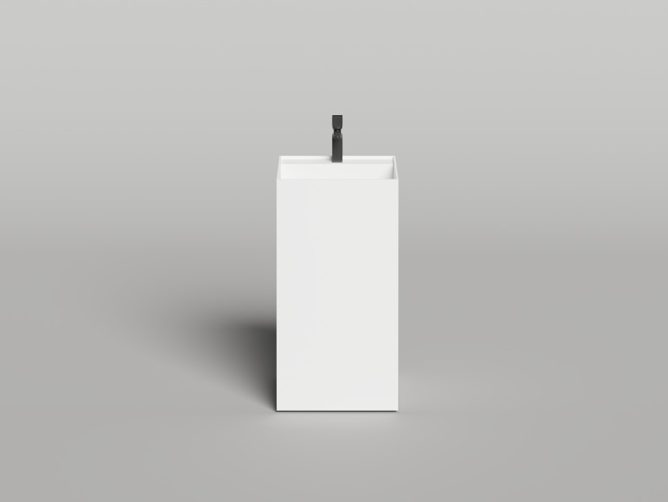 Раковина напольная ARMONIA SQUARE TOP 01  без отверстия под смеситель 450х450х900 S-Sense Глянцевое
