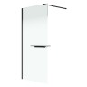 Душевая перегородка Niagara Nova NG-582-90BLACK (90х200) черный матовый,стекло белый градиент,1 место