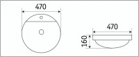 Умывальник CeramaLux 7067A