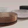 Умывальник чаша накладная круглая (прозрачная) Cristal 360x360x112мм