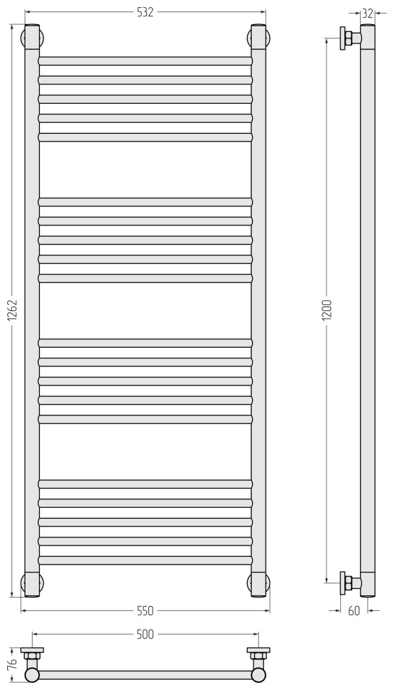 Богема+ прямая 1200х500